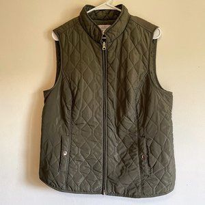 Olive/sage green, Croft & Barrow, XL Quilted Vest